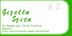 gizella szita business card